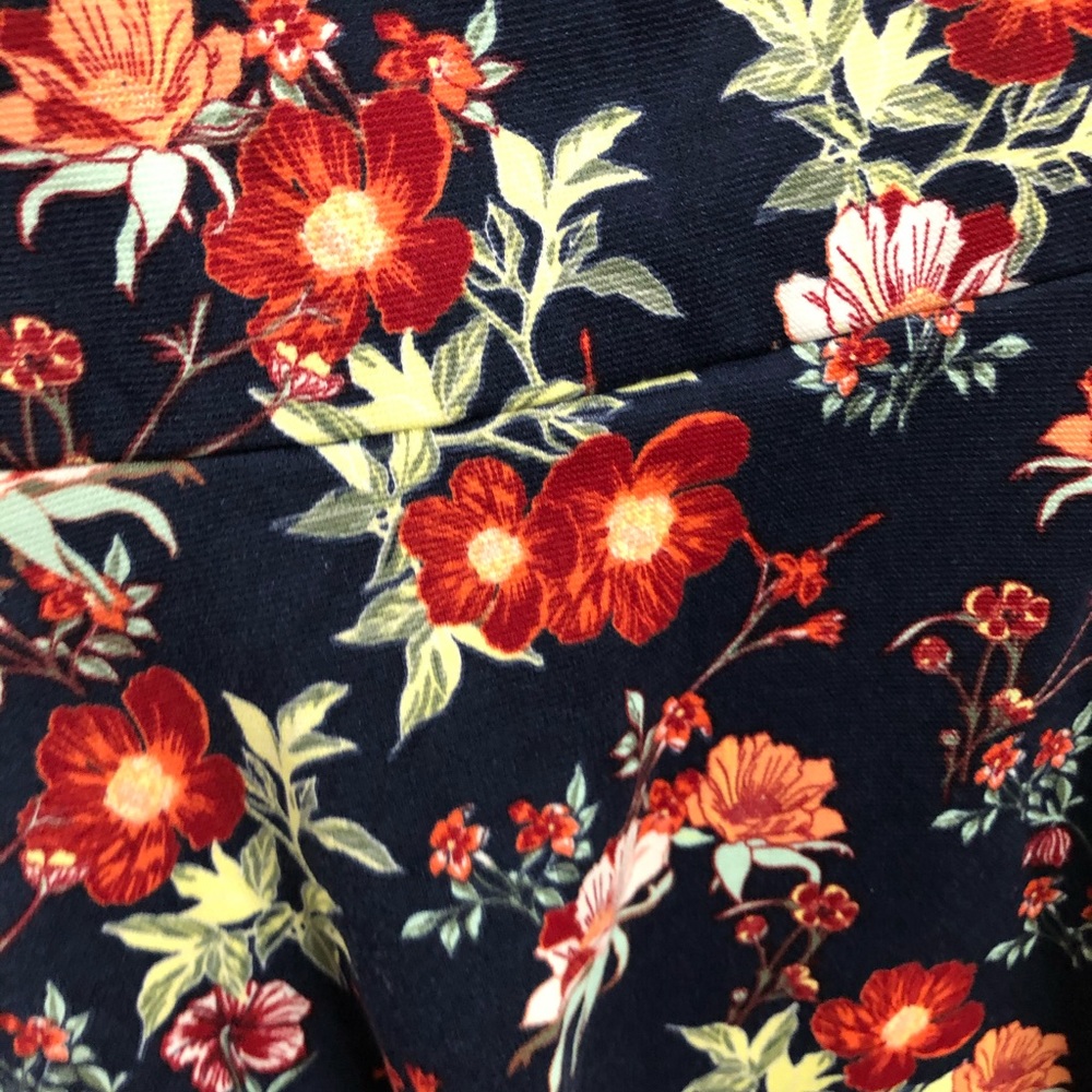 DIVIDED H&M Blue Floral Skater Dress - Picture 3 of 4